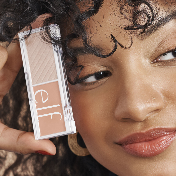 Elf, BITE-SIZE FACE DUO - White peach 
 ايلف، بلشر + هايلايتر بحجم صغير- وايت بيتش